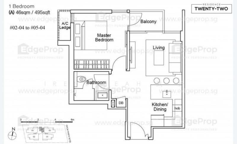 Residence Twenty-Two, 246 Telok Kurau Road, East Coast / Marine Parade, 1 Bedroom, 495 sqft, Condominium For Rent, by Irene Seah, 24163035 - PropertyGuru.com.sg
