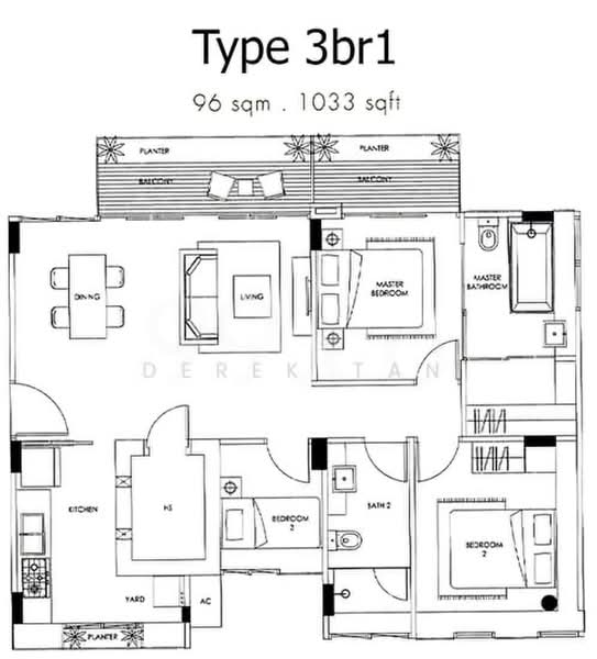 Envio, 281 Joo Chiat Place, 3 Bedrooms, 1,033 sqft, Condominium For Rent, by Derek Tan, 24164020 - UFLOO - PropertyGuru.com.sg