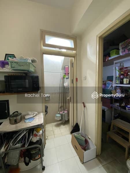 Yard, helper’s room and toilet