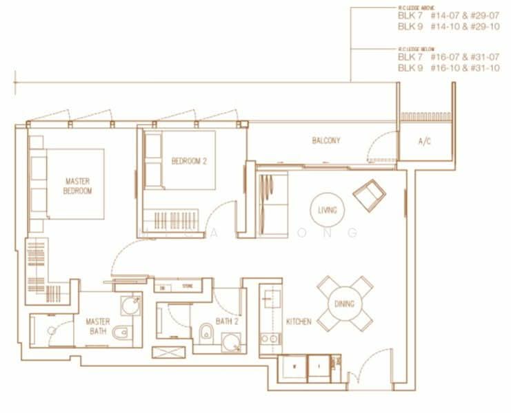 Echelon, 7 Alexandra View, 2 Bedrooms, 732 sqft, Condominium For Rent, by Micain Ong, 24180643 - PropertyGuru.com.sg