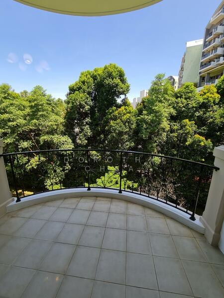 Balcony with greenery view