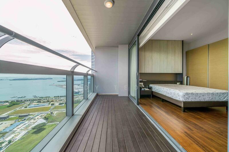 bedroom 2 w attached balcony and unblocked view