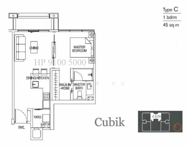 Cubik, 81 Lorong K Telok Kurau, 1 Bedroom, 484 sqft, Apartment For Rent, by Lester Ng, 24200402 - PropertyGuru.com.sg