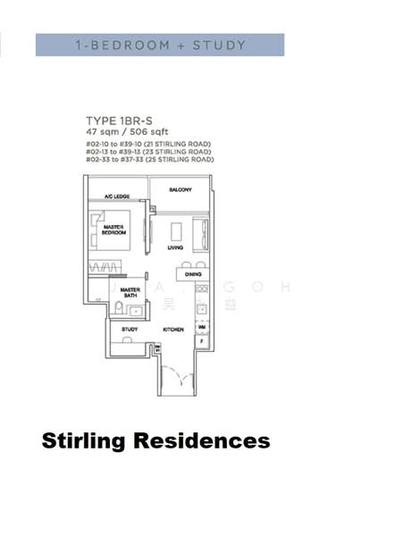 Stirling Residences, 25 Stirling Road, 1 Bedroom, 506 sqft, Apartment For Rent, by J.A. Goh 吴永益, 24202236 - PropertyGuru.com.sg