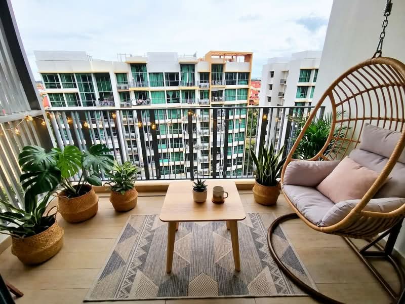 The Glades, 12 Bedok Rise, 2 Bedrooms, 700 sqft, Condominium For Sale, by Alice Chu, 24213738 - Balcony - AI Decor - PropertyGuru.com.sg