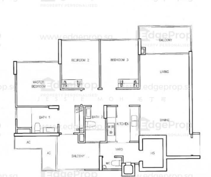 Waterview, 85 Tampines Avenue 1, Pasir Ris / Tampines, 3 Bedrooms, 1,130 sqft, Condominium For Rent, by Jessie Moh 毛丁可, 24223060 - PropertyGuru.com.sg