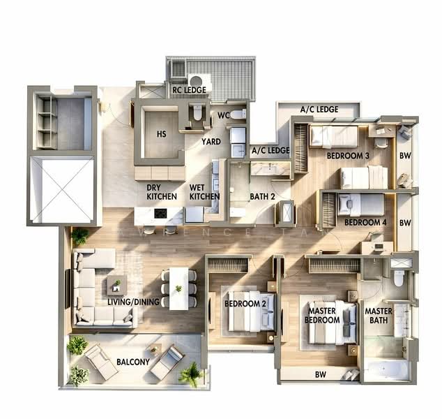 Horizon Residences, 41 Pasir Panjang Hill, 4 Bedrooms, 1,474 sqft, Condominium For Rent, by Lawrence Tan, 24223354 - PropertyGuru.com.sg