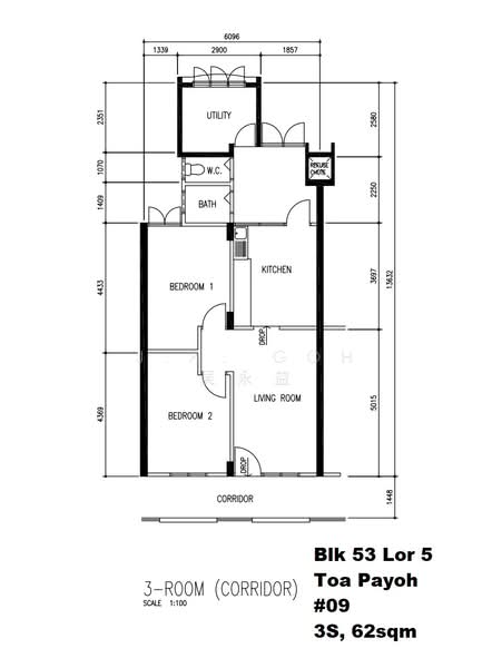 53 Lorong 5 Toa Payoh, 53 Lorong 5 Toa Payoh, 2 Bedrooms, 667 sqft, HDB Flat For Rent, by J.A. Goh 吴永益, 24223887 - PropertyGuru.com.sg