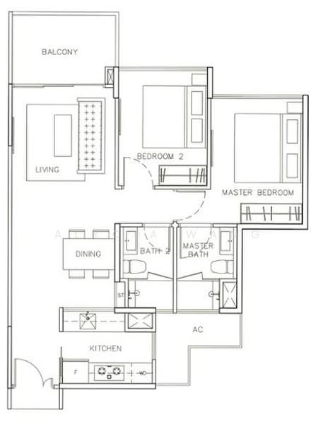 Parc Olympia, 54 Flora Drive, 2 Bedrooms, 775 sqft, Condominium For Sale, by Alycia Wang, 24224237 - PropertyGuru.com.sg
