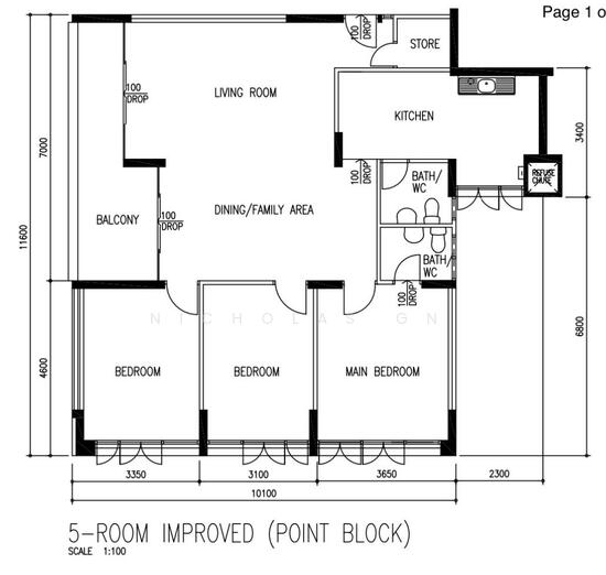 54 Kent Road, 54 Kent Road, 3 Bedrooms, 1270 sqft, HDB Flats for sale