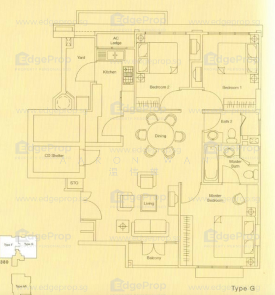 The Champagne, 380 Changi Road, 3 Bedrooms, 1,055 sqft, Apartment For Rent, by Aaron Wan 温伟雄, 24240845 - PropertyGuru.com.sg