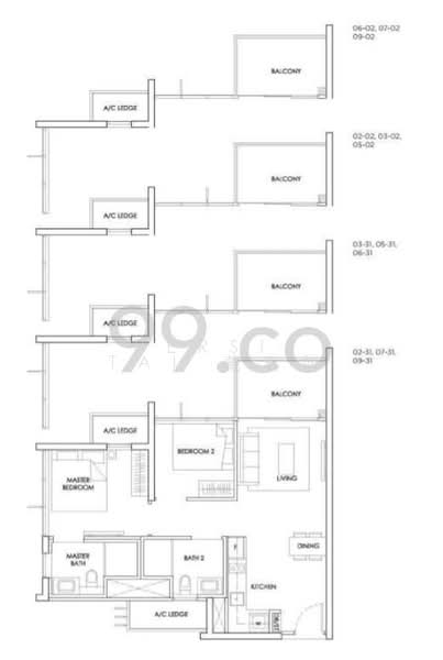 The Alps Residences, 107 Tampines Street 86, 2 Bedrooms, 700 sqft, Condominium For Rent, by Persis Tai 戴君如, 24243825 - PropertyGuru.com.sg