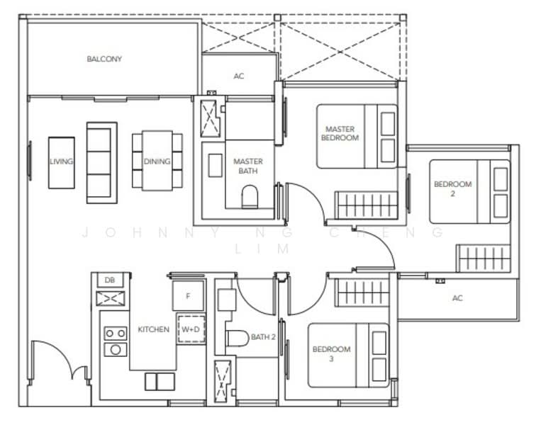 The Jovell, 21 Flora Drive, 3 Bedrooms, 904 sqft, Condominium For Rent, by Johnny Ng Cheng Lim, 24248629 - PropertyGuru.com.sg
