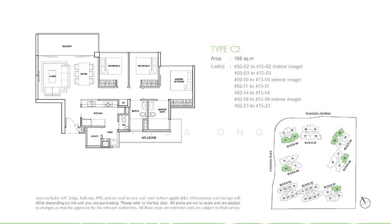 Parc Centros, 84 Punggol Central, 3 Bedrooms, 1,141 sqft, Condominium For Rent, by Linda Ong, 24252321 - PropertyGuru.com.sg