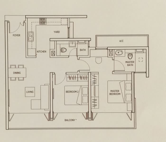 Kallang Riverside, 51 Kampong Bugis, 2 Bedrooms, 1,001 sqft, Condominium For Rent, by Liancheng Chua, 24260975 - PropertyGuru.com.sg
