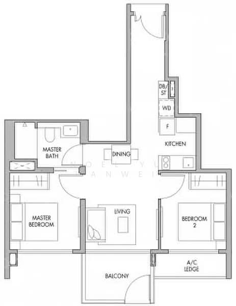 The Tre Ver, 62 Potong Pasir Avenue 1, 2 Bedrooms, 624 sqft, Condominium For Rent, by Noel Yu Hanwei, 24264486 - PropertyGuru.com.sg