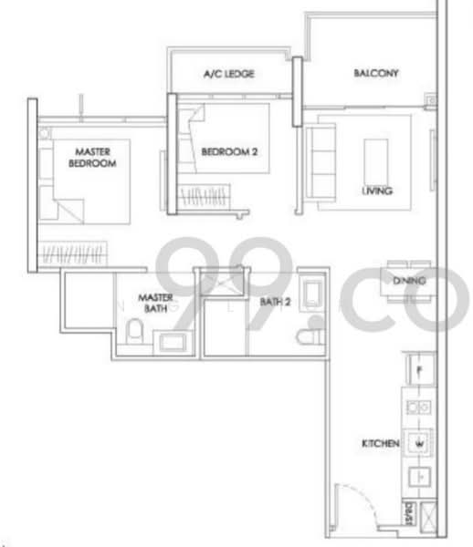 The Alps Residences, 109 Tampines Street 86, 2 Bedrooms, 689 sqft, Condominium For Rent, by Nigel Toh, 24265594 - PropertyGuru.com.sg