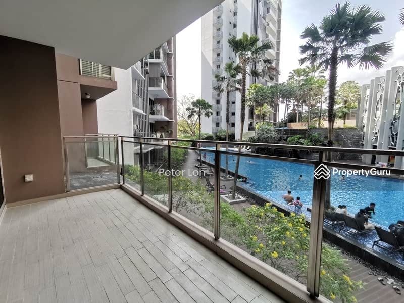 Balcony with Full Pool View