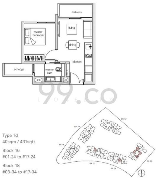 The Panorama, 18 Ang Mo Kio Ave 2, 1 Bedroom, 431 sqft, Condominium For Rent, by Lionel Ng, 24267834 - PropertyGuru.com.sg