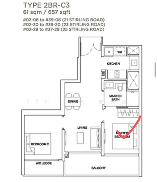Stirling Residences, 23 Stirling Road, Room Rental, 657 sqft, Apartment For Rent, by Ben XIA 夏天鹏, 24268993 - PropertyGuru.com.sg