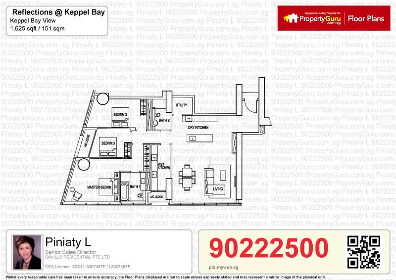 Reflections at Keppel Bay, 23 Keppel Bay View, 3 Bedrooms, 1,625 sqft, Condominium For Sale, by Piniaty Liaw, 24269487 - PropertyGuru.com.sg