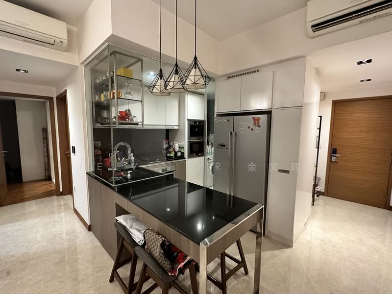 Seahill, 119 West Coast Crescent, 2 Bedrooms, 861 sqft, Condominium For Rent, by Er Wei, 24273609 - Kitchen with enclosed Glass Door  - PropertyGuru.com.sg