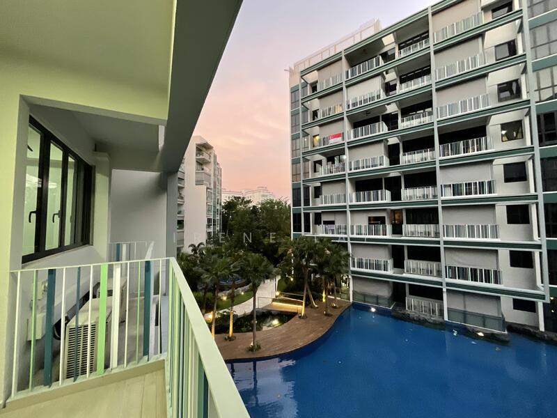 View From Balcony And Rooms