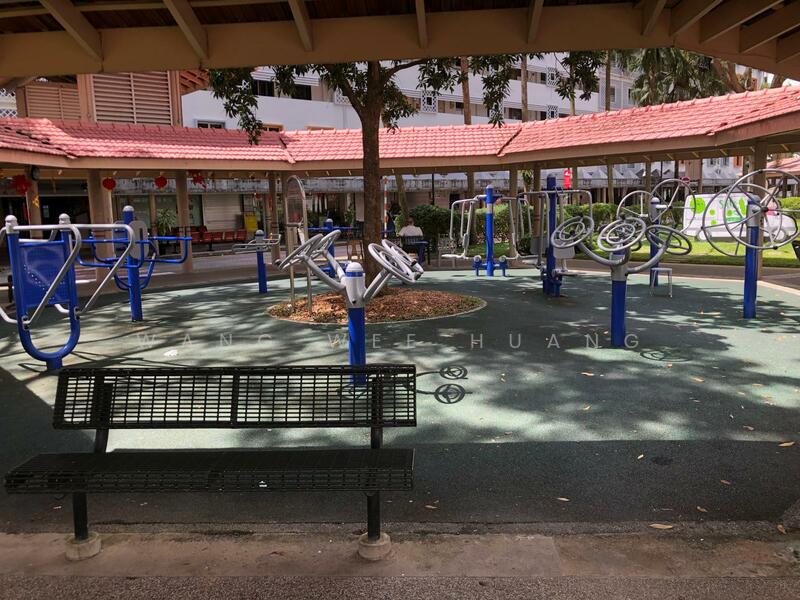 Fitness park on the ground floor