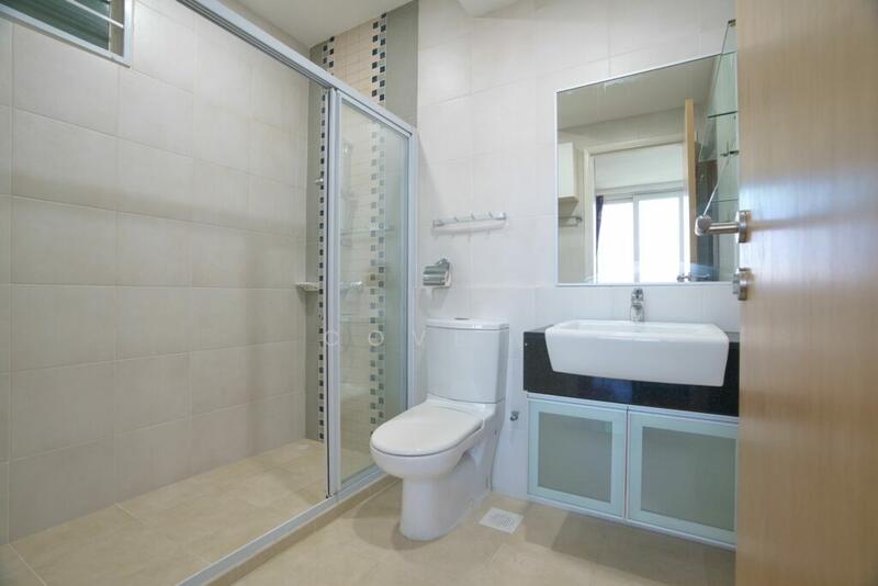 Sunshine Loft, 2 Lorong L Telok Kurau, Room Rental, 129 sqft, Condominium For Rent, by Cove, 24283885 - Blue bathroom - PropertyGuru.com.sg