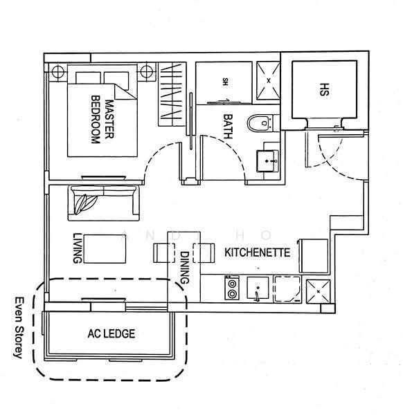 The Hillford, 176 Jalan Jurong Kechil, Clementi Park / Upper Bukit Timah, 1 Bedroom, 398 sqft, Condominium For Rent, by Andi Ho, 24284637 - PropertyGuru.com.sg