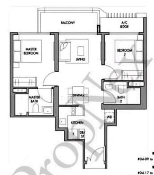The Tre Ver, 64 Potong Pasir Avenue 1, 2 Bedrooms, 700 sqft, Condominium For Rent, by Lawrence Tan, 24290534 - PropertyGuru.com.sg