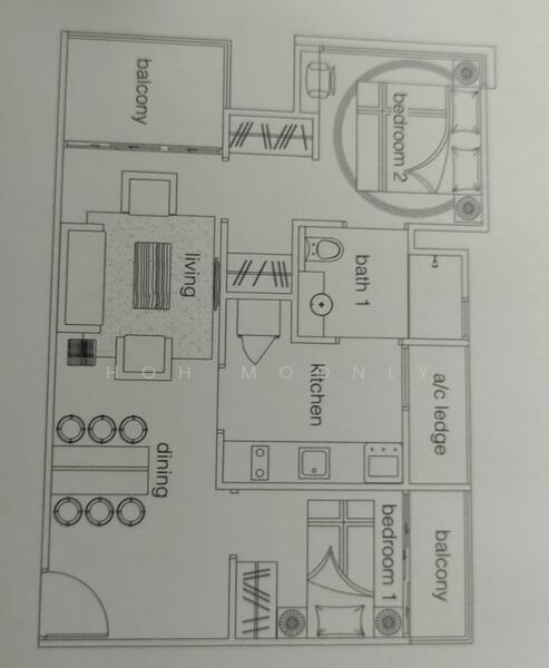 Leville iSuites, 28 Ceylon Road, 2 Bedrooms, 613 sqft, Apartment For Rent, by Hoh Moonly, 24290944 - PropertyGuru.com.sg