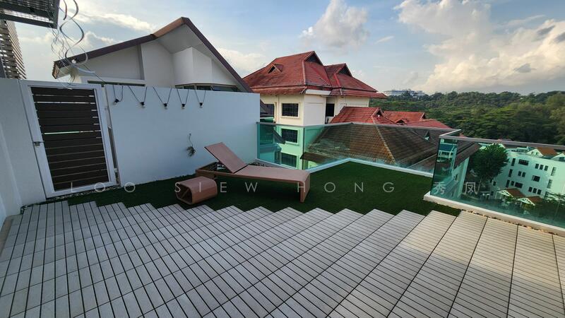 Spacious balcony area 