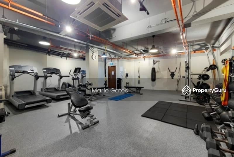 Kew Green, Kew Crescent, 4 Bedrooms, 3,079 sqft, Cluster House For Sale, by Marie Gates, 24298768 - condo gym in the basement with adjoining kids room - PropertyGuru.com.sg