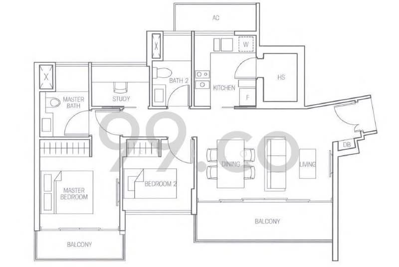 Bartley Residences, 5 Lorong How Sun, 2 Bedrooms, 871 sqft, Condominium For Rent, by Peter Loh 彼得, 24304884 - PropertyGuru.com.sg