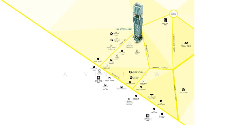 The Scotts Tower, 38 Scotts Road, 1 Bedroom, 646 sqft, Condominium For Rent, by Alvin Leow, 24309359 - PropertyGuru.com.sg