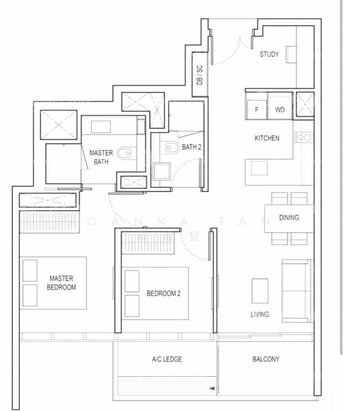 Amber Park, 14 Amber Gardens, 2 Bedrooms, 743 sqft, Condominium For Sale, by Joanna Tan 陈敏兒, 24309423 - PropertyGuru.com.sg