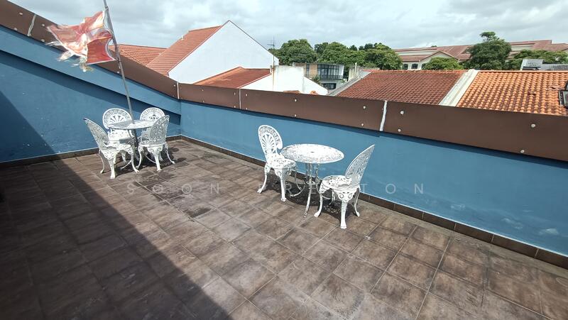 View from the attic, ideal for BBQ and entertainment