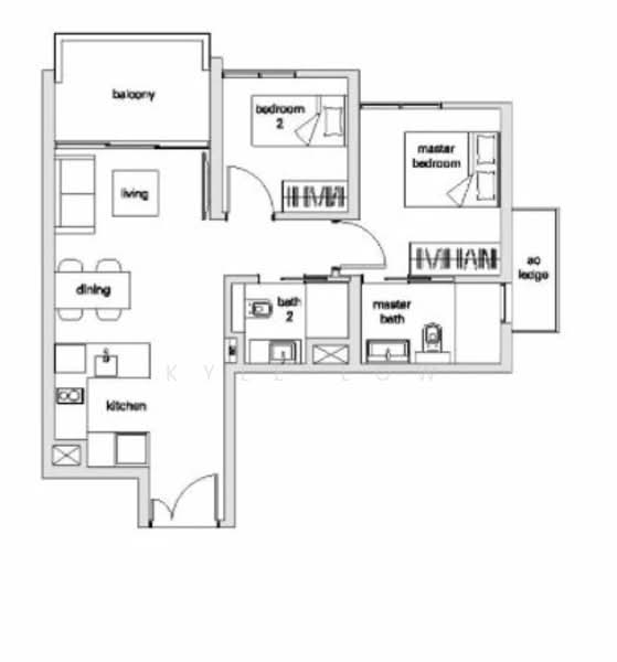 The Panorama, 18 Ang Mo Kio Ave 2, 2 Bedrooms, 700 sqft, Condominium For Rent, by Kyle Low, 24334495 - PropertyGuru.com.sg