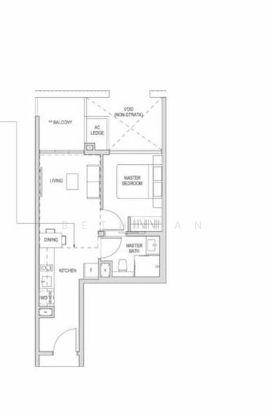 Mayfair Modern, 2 Rifle Range Road, 1 Bedroom, 517 sqft, Condominium For Rent, by Beth Tan, 24337740 - PropertyGuru.com.sg
