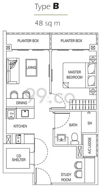 Melrose Ville, 10 Rose Lane, 1 Bedroom, 517 sqft, Apartment For Rent, by Derek Soh, 24341322 - PropertyGuru.com.sg