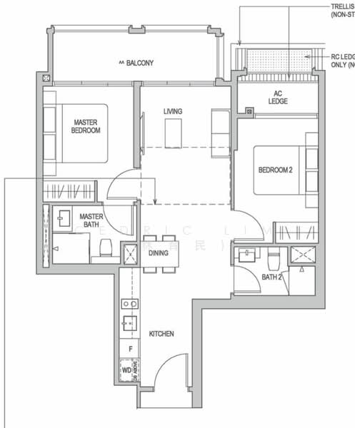 Mayfair Gardens, 14 Rifle Range Road, 2 Bedrooms, 786 sqft, Condominium For Rent, by Cedric Lim (林育民), 24346114 - PropertyGuru.com.sg