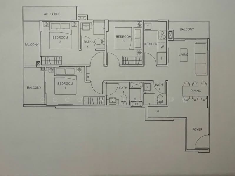 Rezi 24, 39 Lorong 24 Geylang, 3 Bedrooms, 958 sqft, Apartment For Rent, by Coco Wang 王亚青, 24350577 - PropertyGuru.com.sg