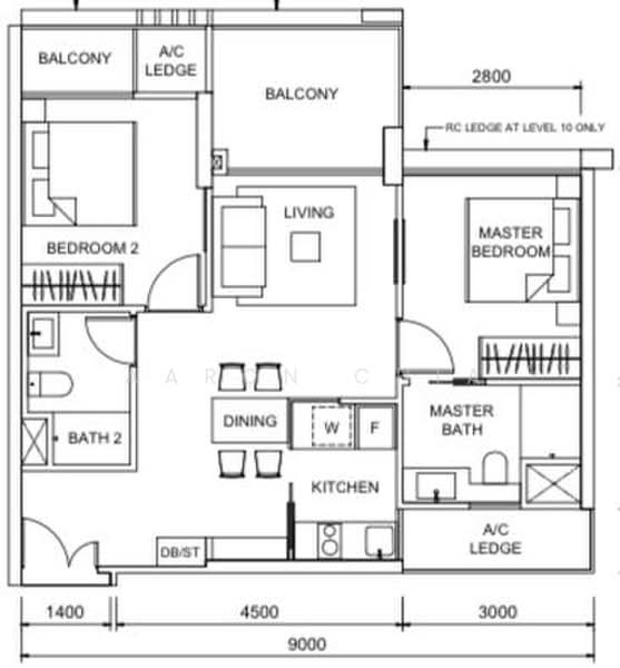 Botanique at Bartley, 229 Upper Paya Lebar Road, 2 Bedrooms, 731 sqft, Condominium For Rent, by Aaron Chia, 24362779 - PropertyGuru.com.sg