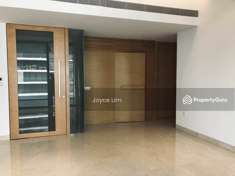Looking from the balcony towards private lift lobby entrance 