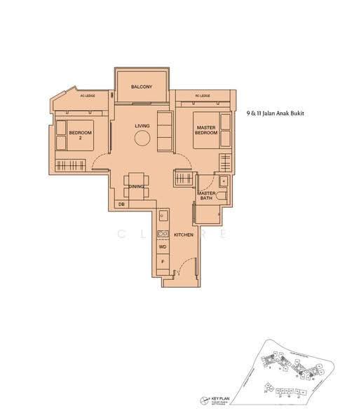 The Reserve Residences, 9 Jalan Anak Bukit, Clementi Park / Upper Bukit Timah, 2 Bedrooms, 614 sqft, Condominium For Sale, by Claire Tey, 24376604 - PropertyGuru.com.sg