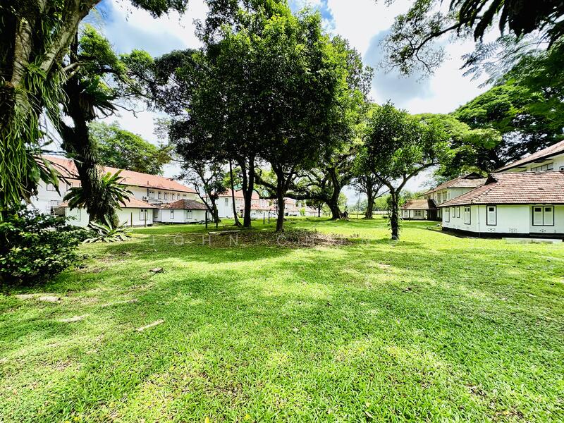 Rare Entire Block of Black & White Colonial House Boutique Office