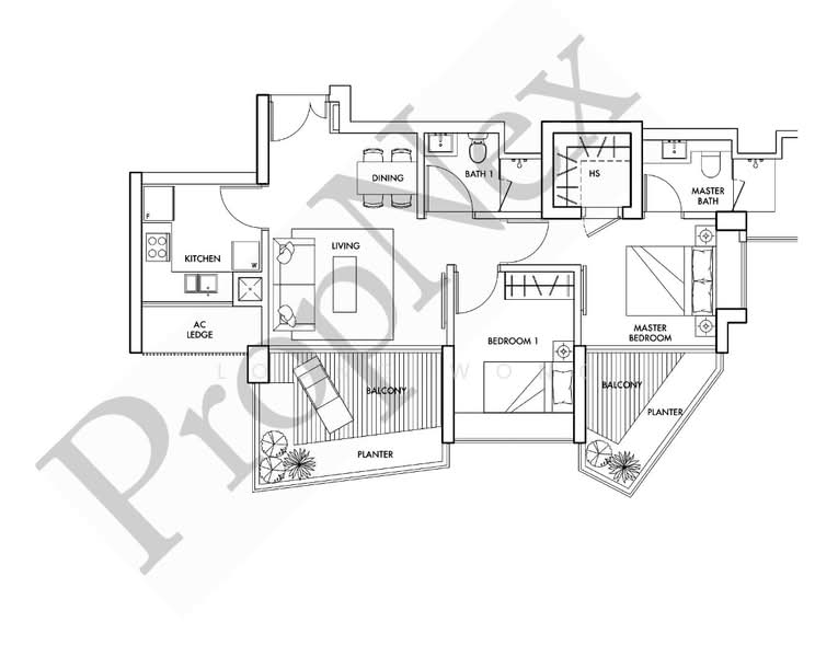 Spottiswoode Residences, 48 Spottiswoode Park Road, 2 Bedrooms, 926 sqft, Condominium For Rent, by Loong Wong, 24389267 - PropertyGuru.com.sg