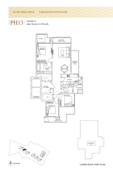 Thomson Grand, 25 Sin Ming Walk, 3 Bedrooms, 1,496 sqft, Condominium For Rent, by Chris Chua, 24399032 - PropertyGuru.com.sg