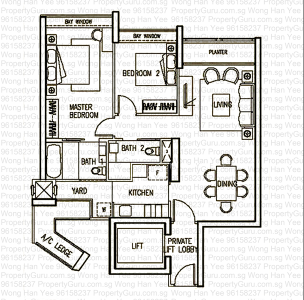 Park Infinia at Wee Nam, 2 Lincoln Road, 2 Bedrooms, 1,001 sqft, Condominium For Rent, by Wong Han Yee, 24407941 - PropertyGuru.com.sg
